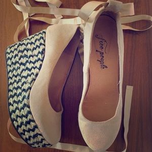 FreePeople suede wedges